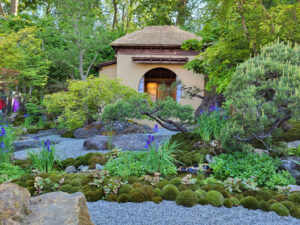 Cha No Niwa – Jardín de té japonés en exhibición floral de RHS Chelsea 2025.