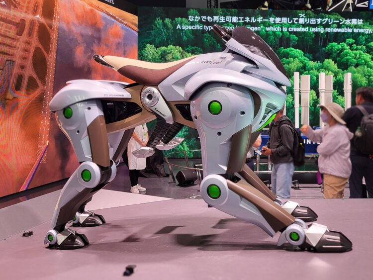 Un vehículo todoterreno personal futurista, diseñado para escalar montañas.